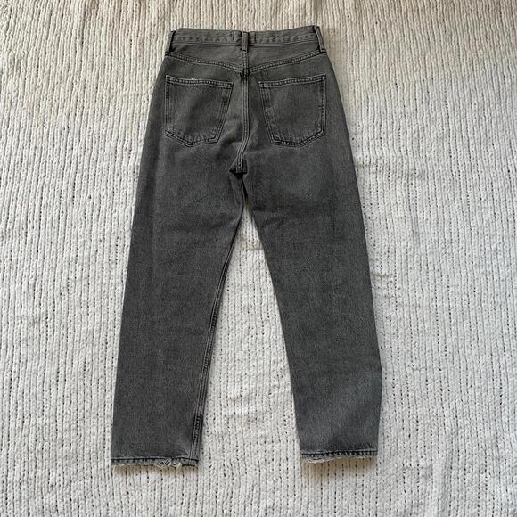 Agolde Grey 90's Crop Jeans - Size 23 - Picture 2 of 6